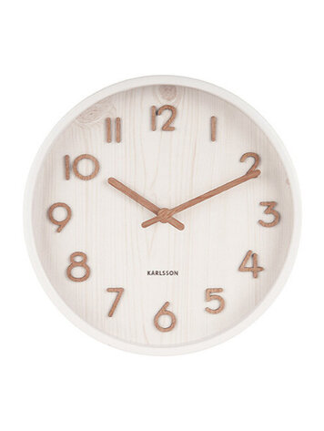 Karlsson Karlsson | Wandklok Pure wit 22cm