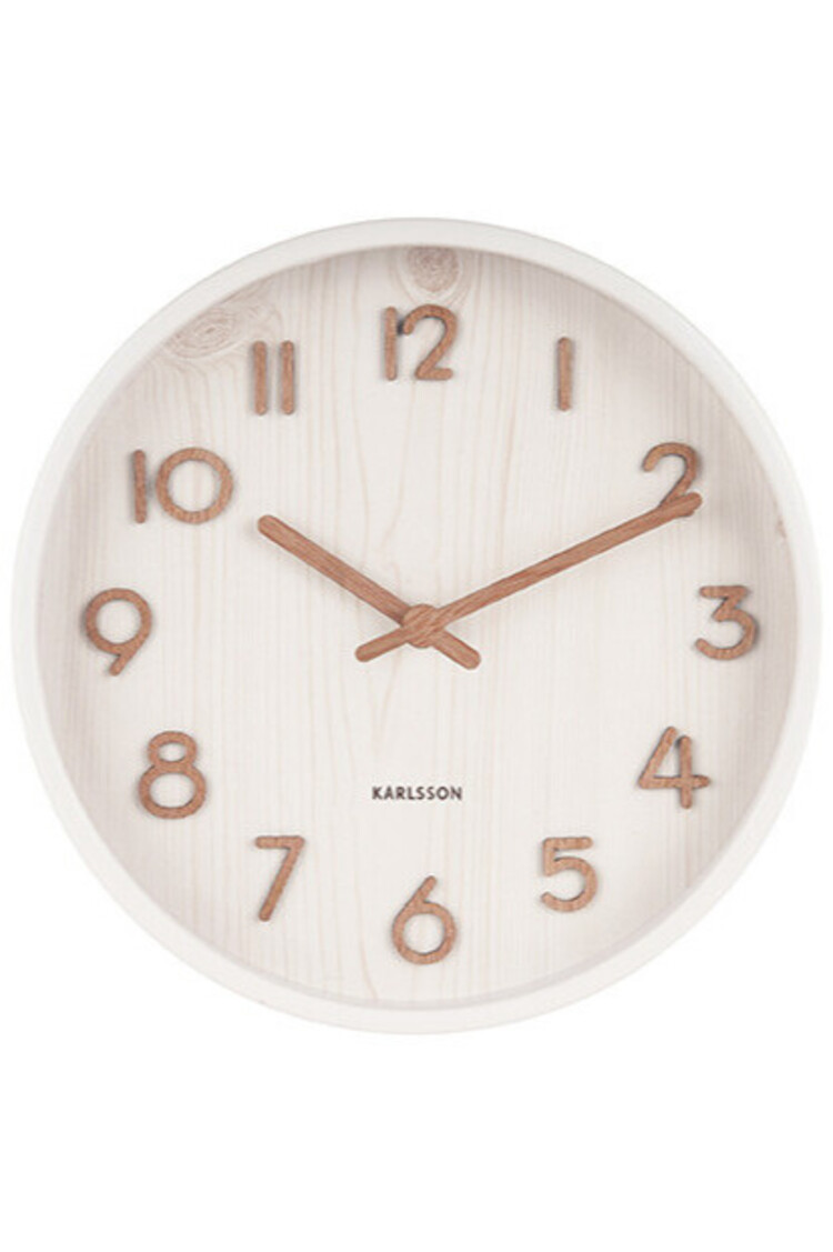 Karlsson Karlsson | Wandklok Pure wit 22cm