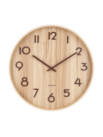 Karlsson Karlsson | Wandklok Pure licht eiken 40cm