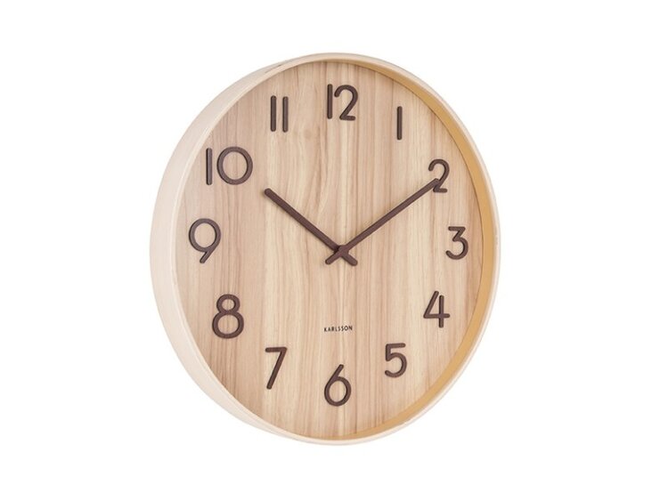 Karlsson Karlsson | Wandklok Pure licht eiken 40cm