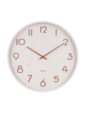 Karlsson Karlsson | Wandklok Pure wit 40cm