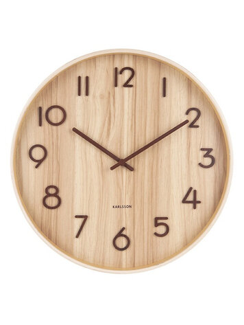 Karlsson Karlsson | Wandklok Pure licht eiken 60cm