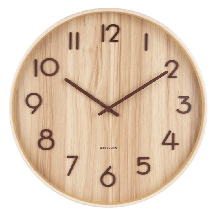 Karlsson Karlsson | Wandklok Pure licht eiken 60cm