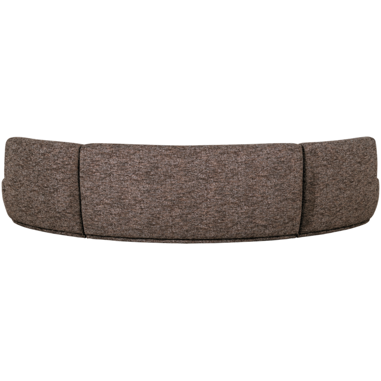 WOOOD Woood | Half ronde bank Batavier 6-zits bruin