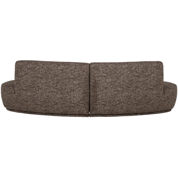 WOOOD Woood | Half ronde bank Batavier 4-zits bruin