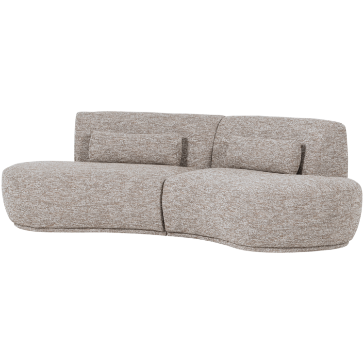 WOOOD Woood | Half ronde bank Batavier 4-zits zand