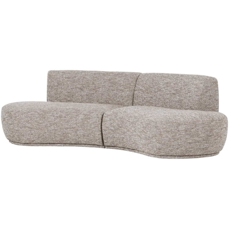 WOOOD Woood | Half ronde bank Batavier 4-zits zand