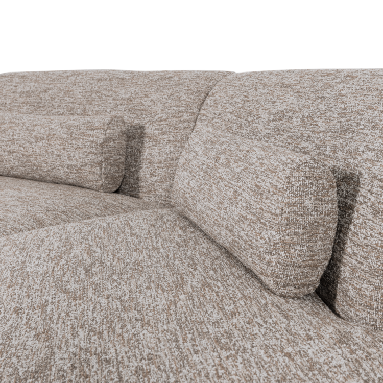 WOOOD Woood | Half ronde bank Batavier 4-zits zand