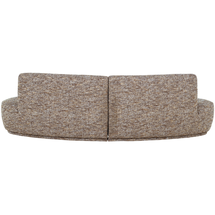 WOOOD Woood | Half ronde bank Batavier 4-zits lichtbruin