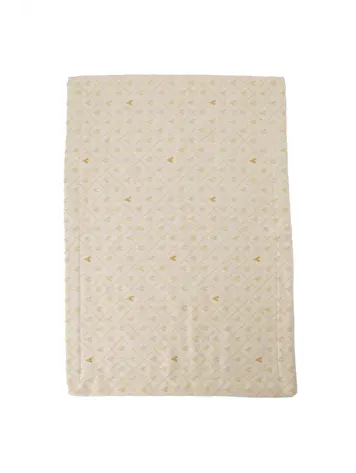 Zusss Zusss | Placemat hartjes zand/goud 51x36cm