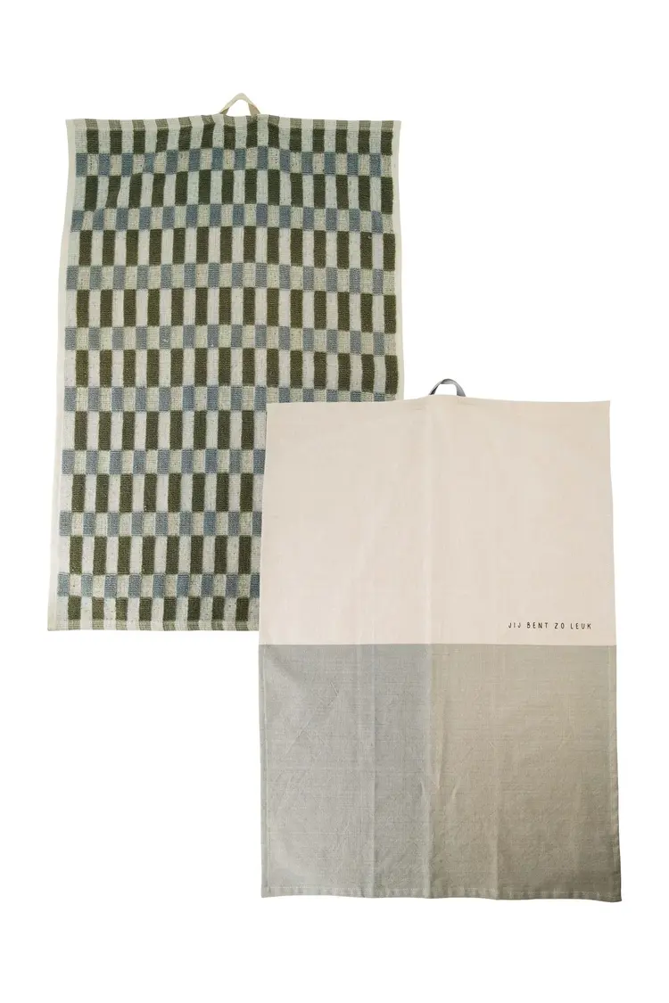 Zusss Zusss | Keukenset jij bent zo leuk zand/grijs/groen