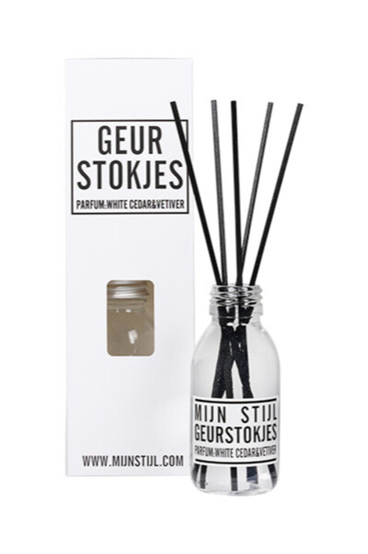 Mijn Stijl & Puur Zeep Mijn Stijl | Geurstokjes White Cedar & Vetiver