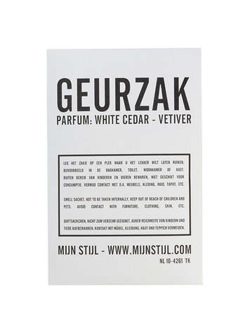 Mijn Stijl & Puur Zeep Mijn Stijl | Geurzakje White Cedar - Vetiver