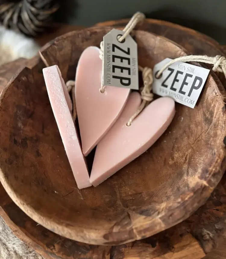 Mijn Stijl & Puur Zeep Mijn  Stijl | Zeephart XL wit met rozemarijn mille fleur