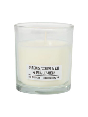Mijn Stijl & Puur Zeep Mijn Stijl | Geurkaars in glas Lily amber