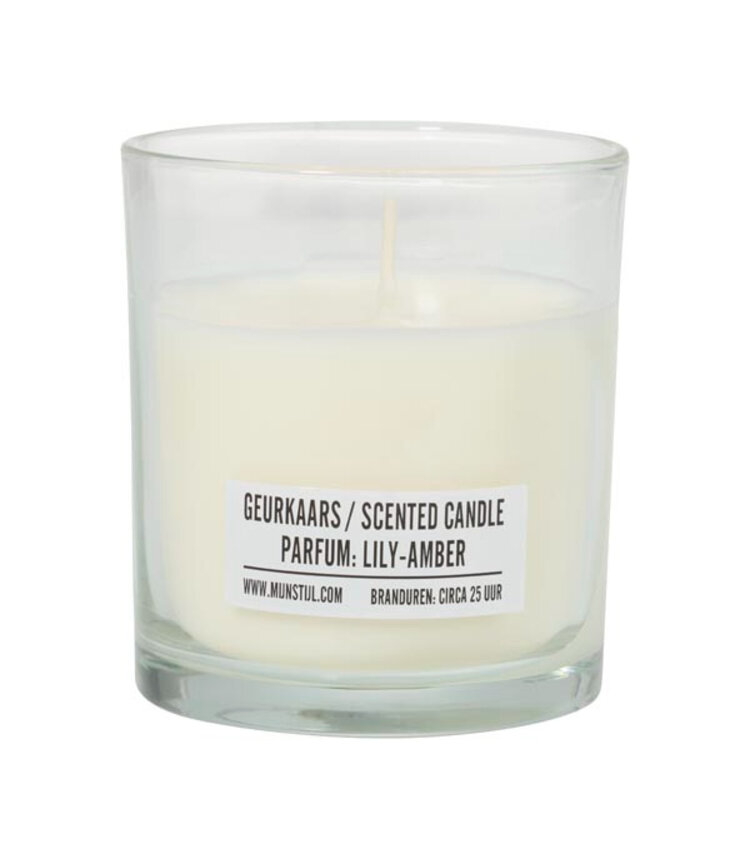 Mijn Stijl & Puur Zeep Mijn Stijl | Geurkaars in glas Lily amber