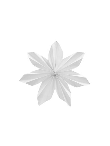 Storefactory Storefactory | Papieren kerstster wit 15cm