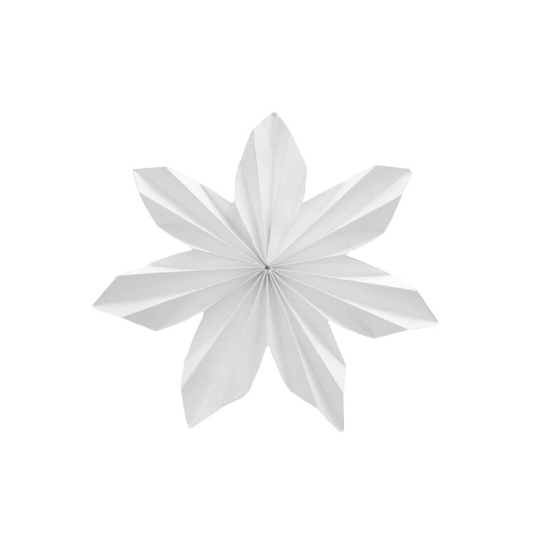 Storefactory Storefactory | Papieren kerstster wit 15cm