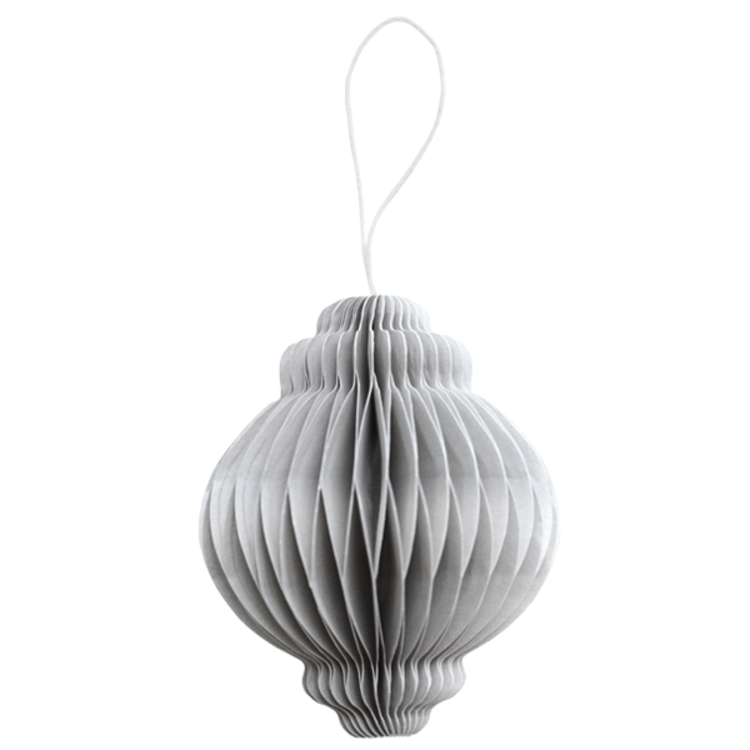 Delight Department Delight Department | Papieren ornament grijs 8cm
