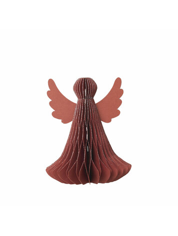 Broste Copenhagen Broste Copenhagen | Papieren engel rood 10x12.5cm