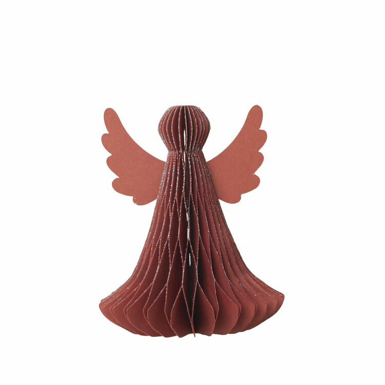 Broste Copenhagen Broste Copenhagen | Papieren engel rood 10x12.5cm