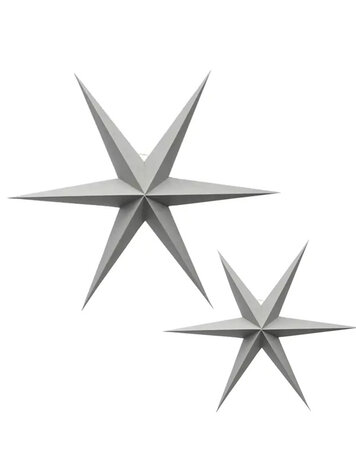 Delight Department Delight Department | Kerst ster licht grijs set van 2