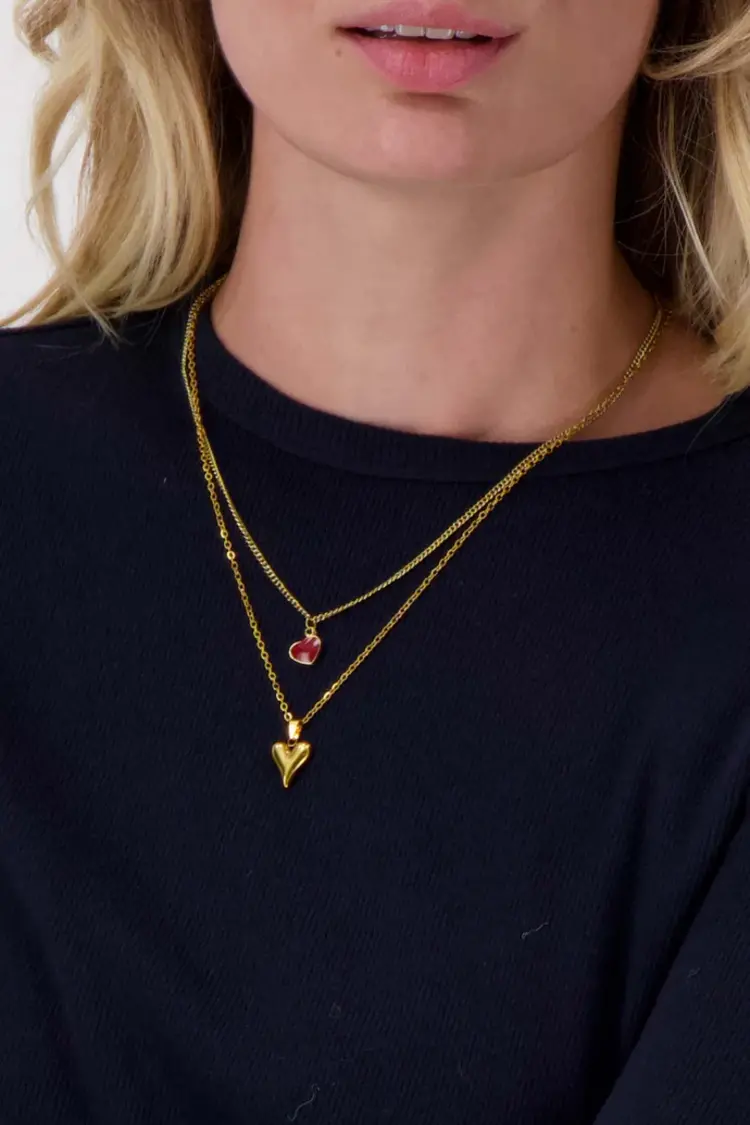 Zusss Zusss | Ketting rood hartje