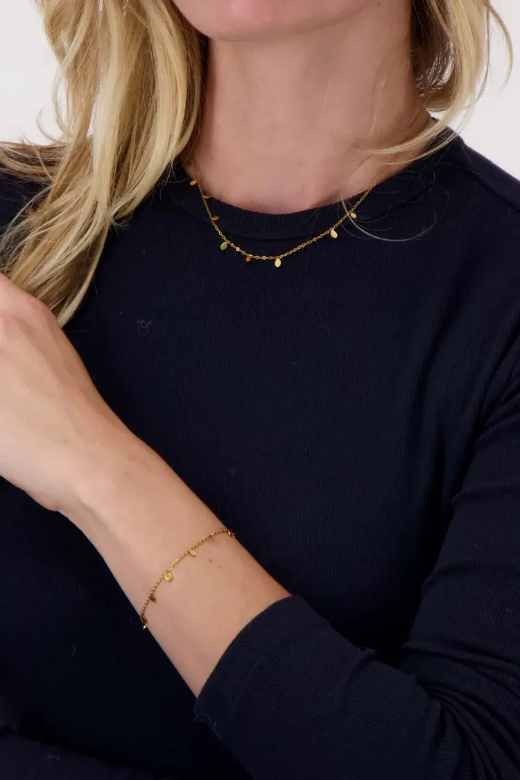 Zusss Zusss | Ketting druppels goud