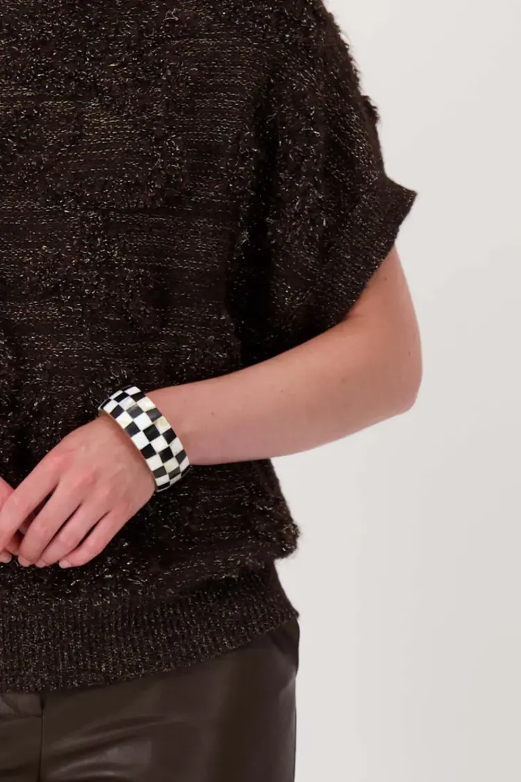 Zusss Zusss | Armband brede blok zwart