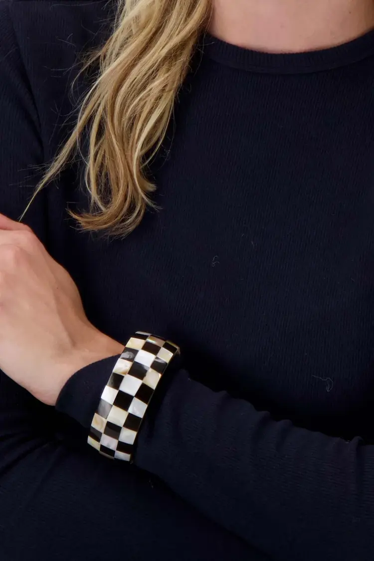 Zusss Zusss | Armband brede blok zwart