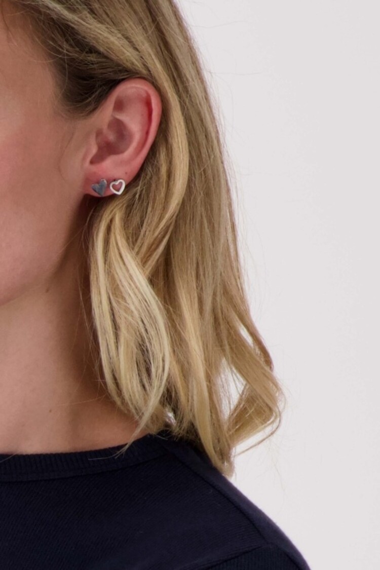 Zusss Zusss | Oorbellen hartje zilver