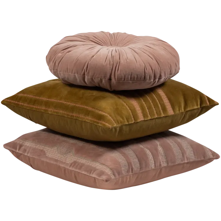 WOOOD Woood | Kussen Feis roze rond 36cm