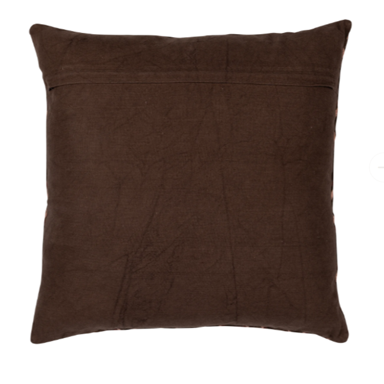 WOOOD Woood | Kussen Aziz donker bruin 45cm