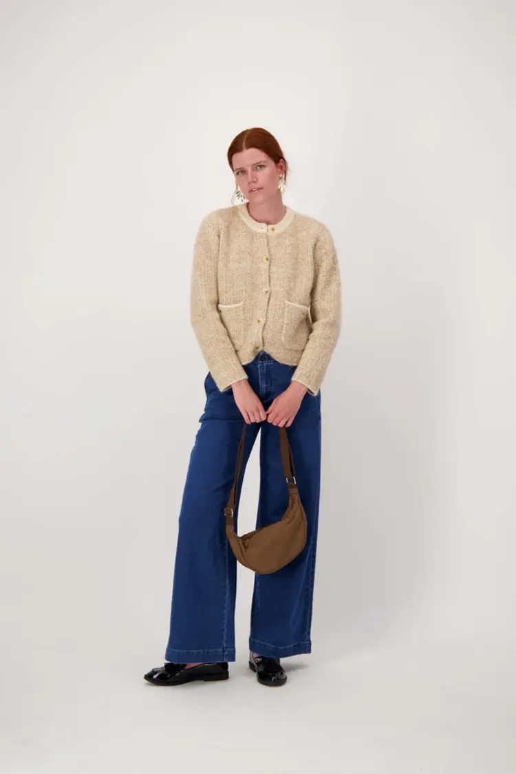 Zusss Zusss | Fanny pack nylon chocoladebruin