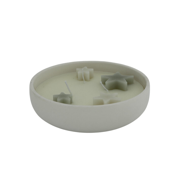 Home society Home Society | Kaars star bowl grijs