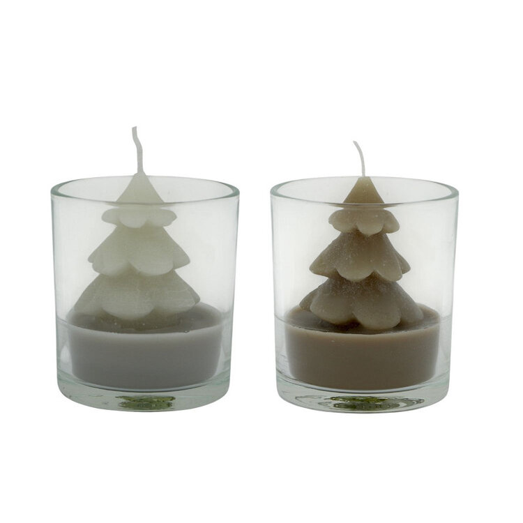 Home society Home Society | Kaars kerstboom in glas