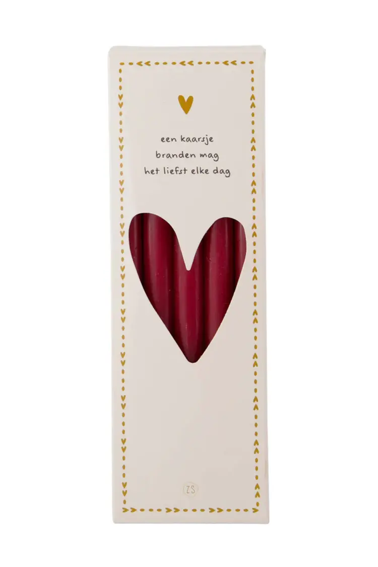 Zusss Zusss | Doosje met 10 smalle kaarsjes port