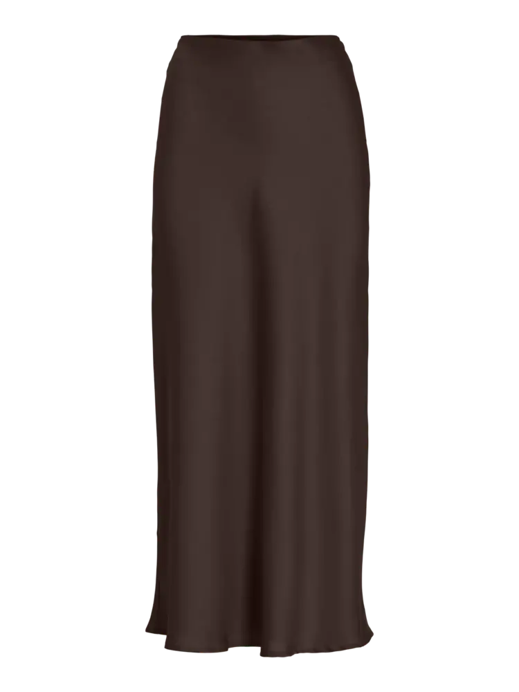 Vila Vila | Satijnen rok Ellette coffee bean NOOS