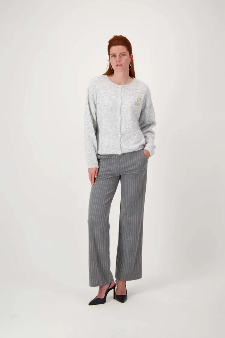 Zusss Zusss | Vestje basic middengrijs