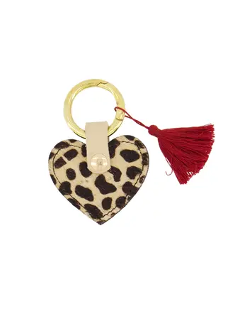 Zusss Zusss | Sleutelhanger met cowboy hartje mid brown