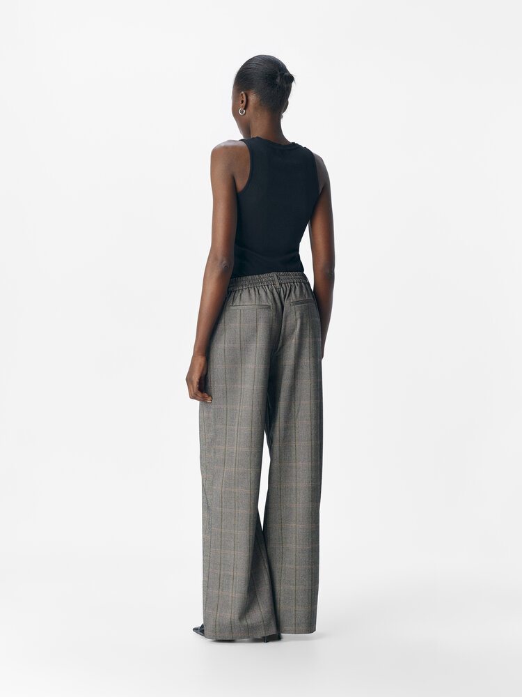 Object Object | Pantalon Lisa wide grote ruit
