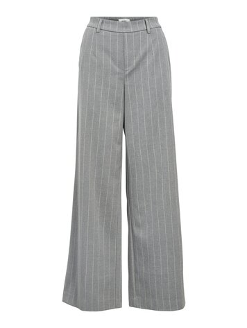 Object Object | Pantalon Lisa wide grijs met streep NOOS