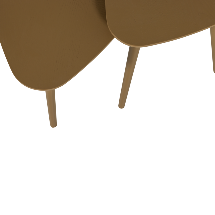 WOOOD Woood | Bijzettafels Nila mud set van 2