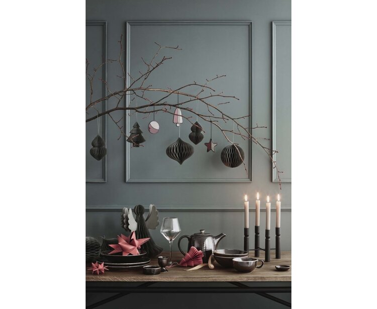 Broste Copenhagen Broste Copenhagen | Papieren engel rood 10x12.5cm