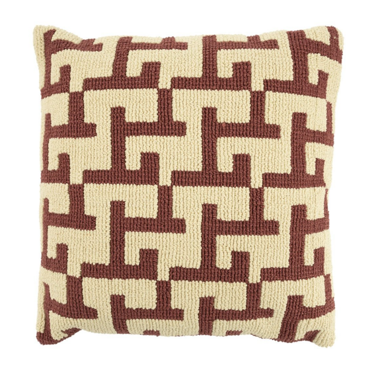 By Boo By Boo | Kussen Ziggy burgundy 50cm