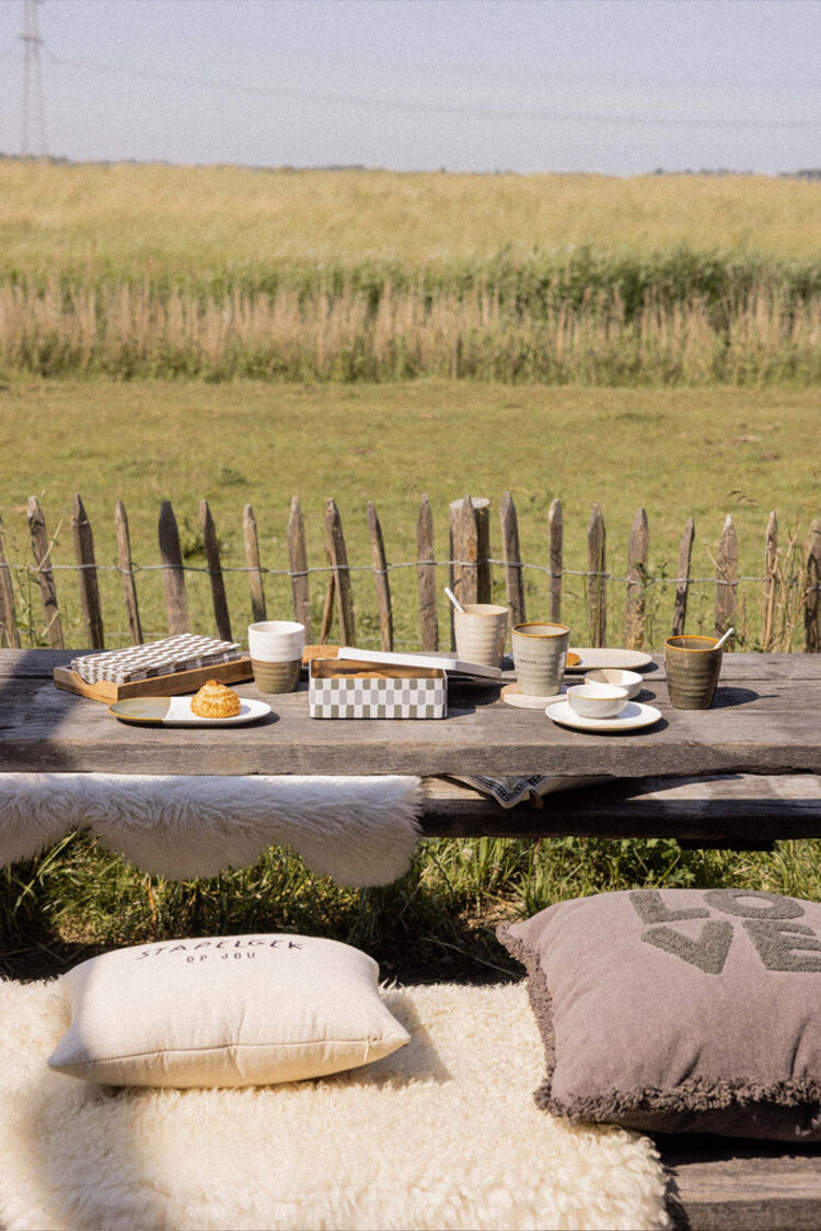 Zusss Zusss | Kussen velvet love 45x45cm donkergroen