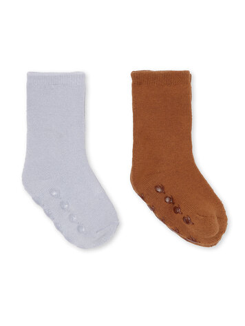 Konges Sløjd Konges Sløjd | Sokken met antislip blauw bruin