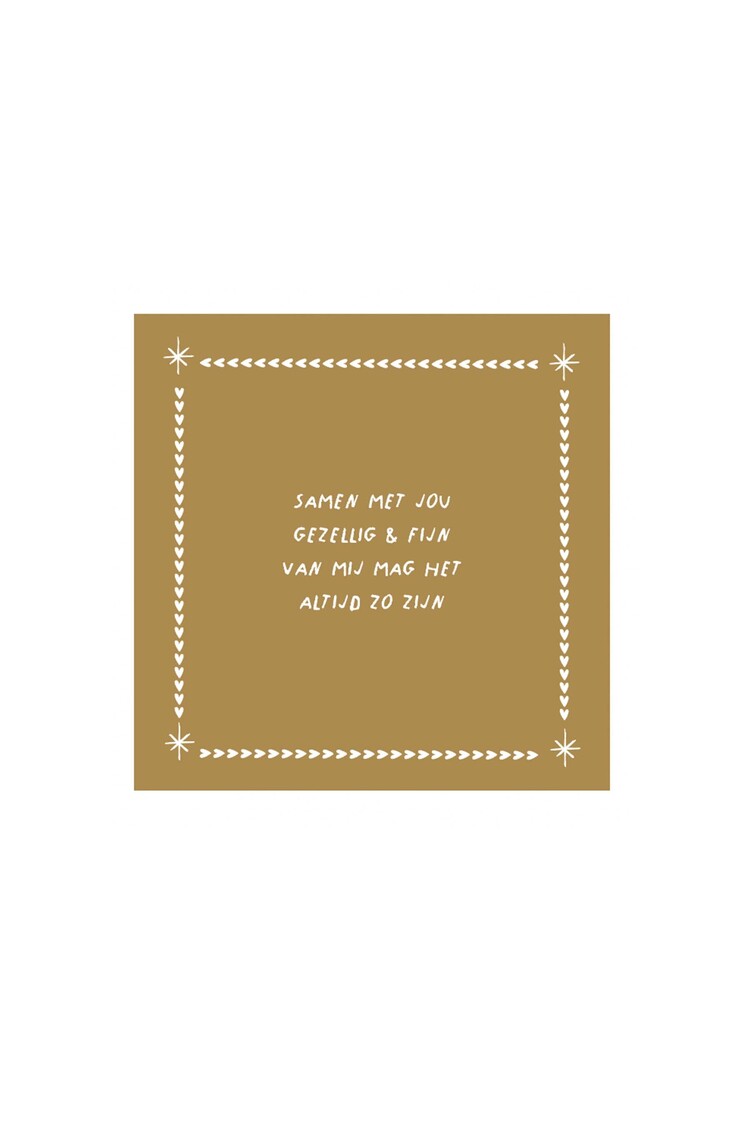 Zusss Zusss | Servetten vierkant samen met jou goud