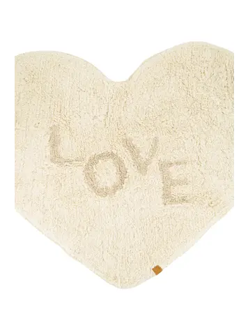 Zusss Zusss | Badmat love hartje off white