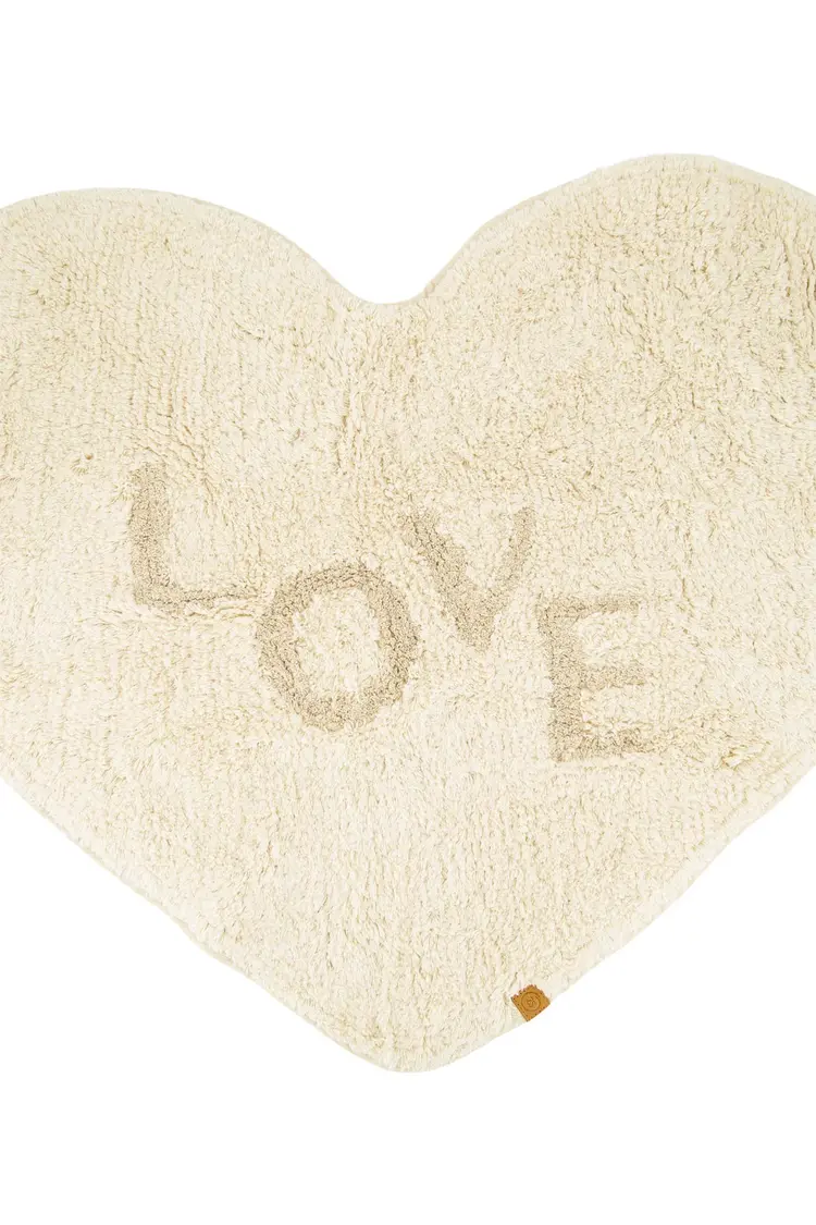 Zusss Zusss | Badmat love hartje off white